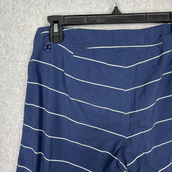J Crew Swim Trunks Mens Size 29 Navy‎ Shorts Striped Nautical Preppy 8" Inseam - Picture 7 of 12